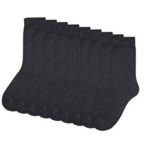 Camano Herren 3403 Ca-cotton 9 Paar Socken, Grau (Antracite Mel. 08), 35-38 EU