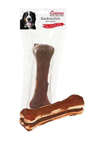 Produktbild Corwex Kauknochen (1x15cm mit Lamm), für große Hunde, extra lecker & fettarm, Hunde-Kauartike mit 100% Lamm im Fleischanteil