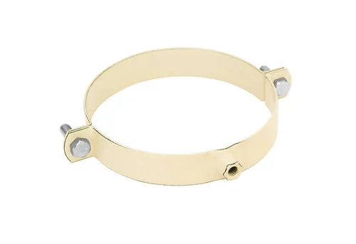 Raik Ofenrohr Raik Rauchrohr Ofenrohr Emaille 120mm - Rohrschelle Elfenbein, Rohrschelle