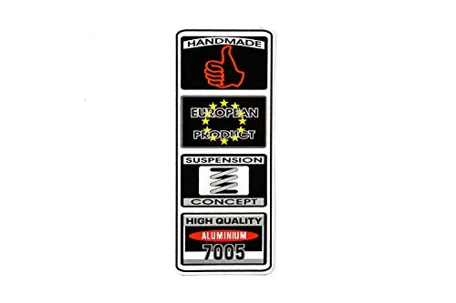 Fahrrad Dekor Aufkleber Rahmen Frame Decal Sticker Handmade Schwarz Weiß