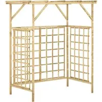 vidaXL Kiefernholz Pergola für 2 Mülltonnen von vidaXL