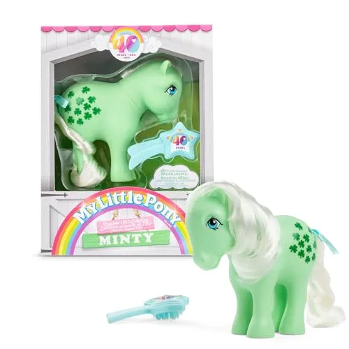 My Little Pony Kleeblättchen Classic Pony, sammelbares Vintage-Pferde-Spielzeug für Kinder, Einhorn-Spielzeug für Jungen und Mädchen ab 3 Jahren