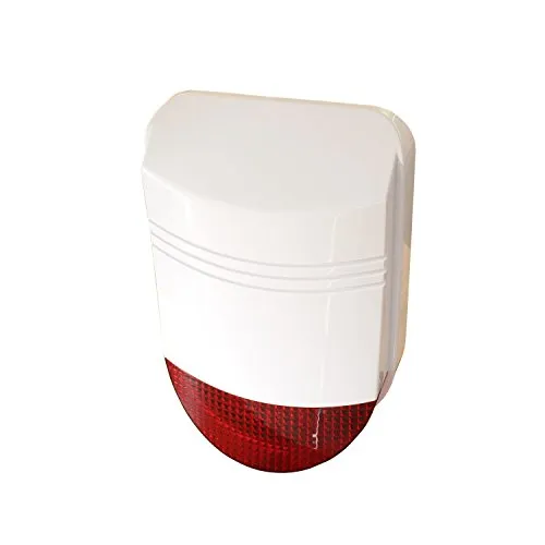 Safe2Home® Funk Außensirene 12 Volt - Wetterfest und laut - Sirenen für Alarmanlagen: Wetterfeste Außensirene mit 105 dB Lautstärke, integriertem Akku und Repeater-Funktion für zuverlässigen Einbruchschutz.