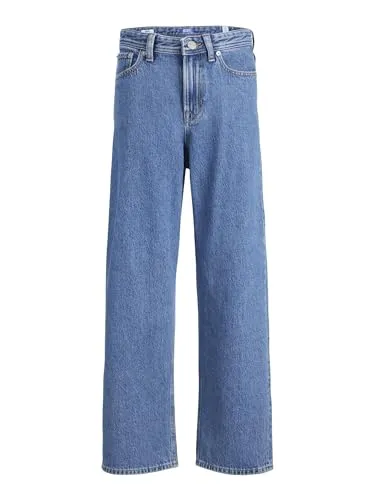 JACK&JONES JUNIOR Jjialex Jjoriginal Mf 412 Noos Jnr - Jungen-Jeanshosen, klassische fünf Taschen Jeans mit lockerem Schnitt und hoher Taille für optimalen Tragekomfort.