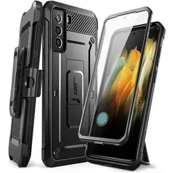 Handyhülle S21 FE 5G Bumper 360° Displayschutz Schwarz