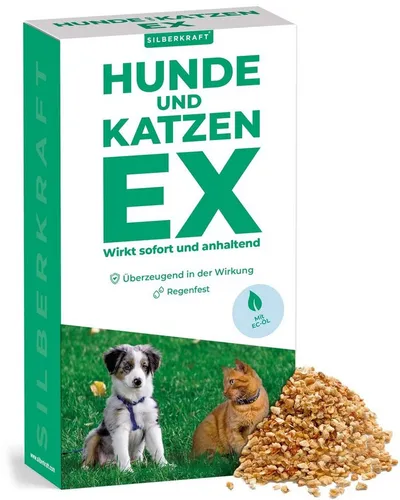 Silberkraft Vergrämungsmittel Hunde & Katzen Stopp Ex Granulat, 1-St., Vertreibt schonend Hund & Katze