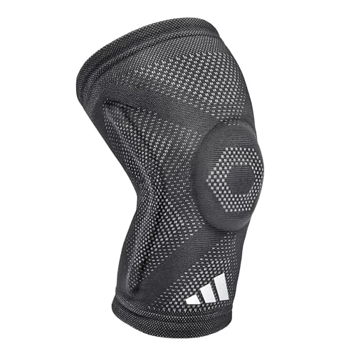adidas Aeroready Kniebandage (S) - Atmungsaktiv & Ergonomisch - Stützbandagen für Knie mit Silikon-Patellaring für optimale Stabilität und atmungsaktivem Kompressionsgewebe, das Schweiß ableitet und kühl hält.