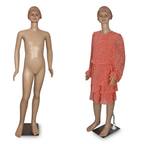 BITUXX Schaufensterpuppe Mannequin Schneiderpuppe Weiblich 140cm - Bewegliche weibliche Schaufensterpuppe, ideal für die ansprechende Präsentation von Mode in Geschäften oder Schaufenstern.