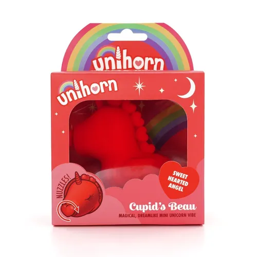 unihorn Cupid's Beau Klitorisstimulator Rot 4,2 cm ø 3,8 cm
