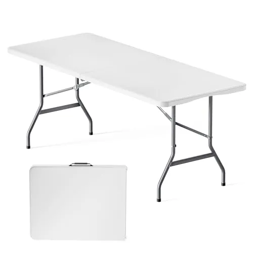 Wiltec Campingtisch klappbar 180x75 cm - Camping-Möbel, ideal für Outdoor-Aktivitäten mit Platz für 4-6 Personen und leicht transportabel dank klappbarem Design und Tragegriff.