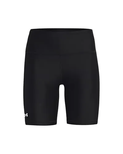 Under Armour Hg Armour Bike Short Black S - Fahrradhose für Damen, aus leichtem HeatGear®-Material für optimale Bewegungsfreiheit und schnellen Feuchtigkeitstransport. Ergonomische Flatlock-Nähte und hoher elastischer Bund sorgen für Komfort beim Radfahren.
