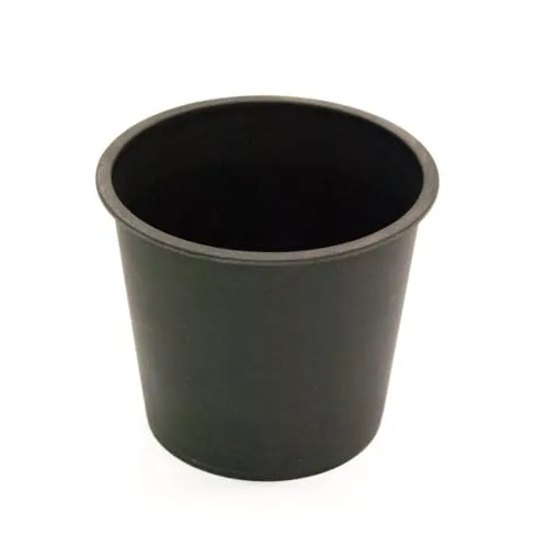 Elegant Einrichten Kunststoffeinsatz rund konisch 20x20x17cm schwarz.