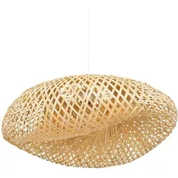 Pendelleuchte BEDDY im Boho-Stil aus Bambus, 51 cm - Deckenlampe im angesagten Boho-Stil, aus nachhaltigem Bambus gefertigt, ideal für eine gemütliche Wohnatmosphäre.