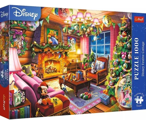 Puzzle 1000 Świąteczna chatka Disney TREFL Trefl 5900511109160