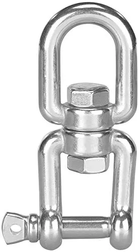 Semptec Urban Survival Technology Doppelwirbel Drehwirbel: Drehwirbel für Hängesessel, aus rostfreiem Edelstahl, bis 500 kg (Sicherheits, Seilwirbel, Hängematte)