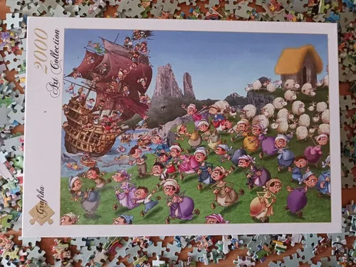 Puzzle - Pirates, Piraten Francois Ruyer - 2000 Teile - Kunst-Puzzle mit 2000 Teilen, ideal für Piraten-Fans ab 12 Jahren. Hergestellt in Frankreich, bringt es spannende Herausforderungen und kreativen Spaß.