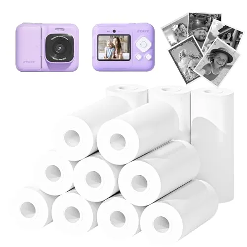 ETIKEZ Kids Instant Print Camera Paper,Compatible with ETIKEZ Funshot 20 | Thermal Printing Refill Set for Toddler Camera HD Camera Thermal Printing Paper, 2.2