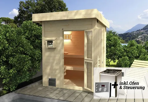 Weka Saunahaus NAANTALI 9,0 kW BioS natur