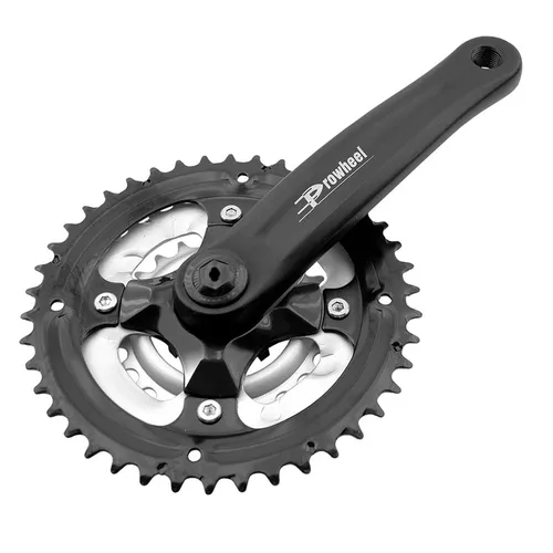 PROWHEEL Bike Crankset 3X7/3X8 - 170mm Aluminium - Fahrradkurbel für 26-29'' Fahrräder mit 3-Kettenblatt-Schaltung. Leichte, geschmiedete Aluminiumkurbeln und robusten Stahlkettenblättern für optimale Leistung.