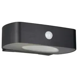 Moderne LED Wandleuchte Schwarz mit Sensor