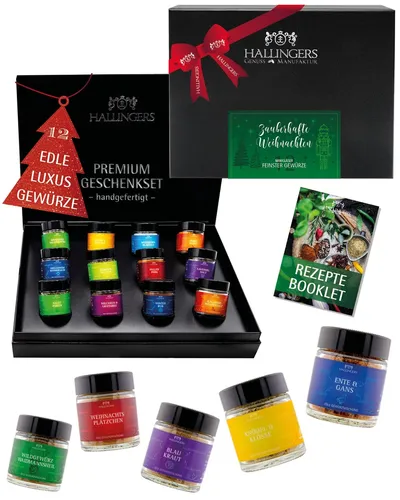 Hallingers Zauberhafte Weihnachten Gewürze Weihnachten Geschenkset handgemacht,