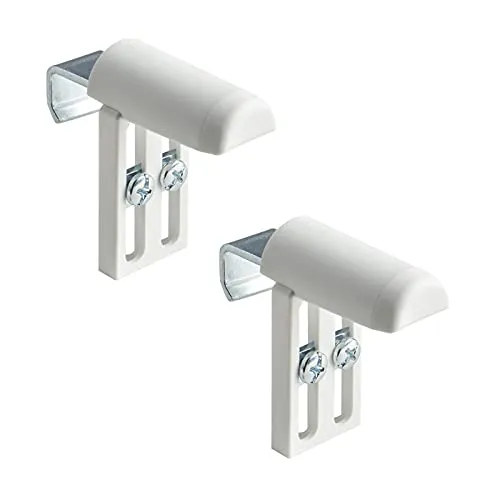 Ventanara® Universal Klemmträger ohne Bohren für Rollo und Jalousie Weiß 2er Set