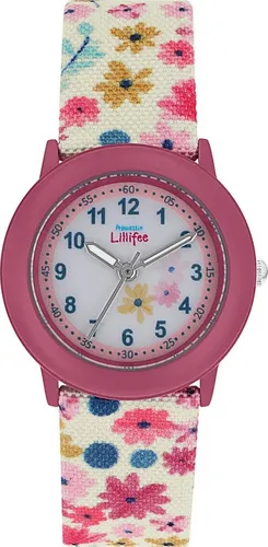 Prinzessin Lillifee Quarzuhr 2039504 - Verspielte Kinderuhr für Mädchen - Armbanduhr für Kinder mit bunten Motiven, ideal als Geschenk zum Schulanfang. Verbindet fantasievolles Design mit zuverlässiger Zeitmessung.