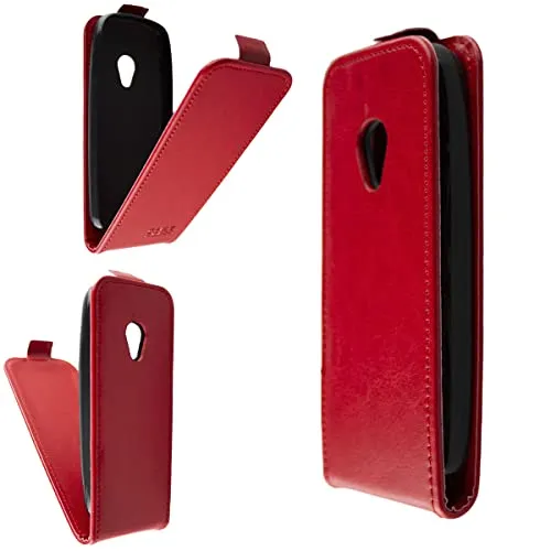 caseroxx Flip Cover für Nokia 6310 (2021) in rot – Handy-Tasche mit Kreditkartenfächern & Magnetverschluss aus Kunstleder, schlank & funktional