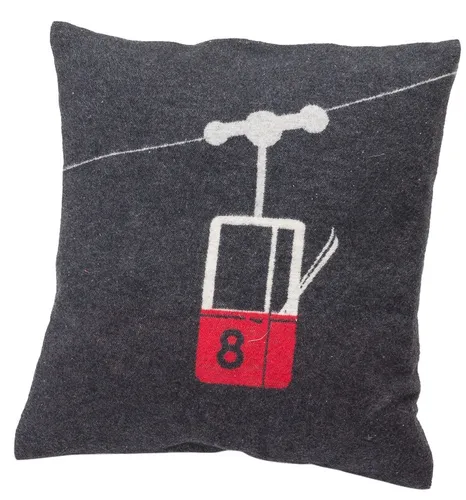 David Fussenegger Kissenhülle Silvretta 'Gondel' 40 x 40 cm Anthrazit - 7947/98