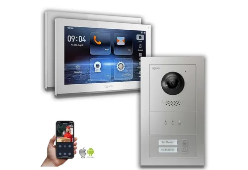 Goliath IP Video Türsprechanlage GL-IPH200 - Türsprechanlage für Mehrfamilienhäuser: Hochauflösende 10-Zoll Monitore, sichere Identifikation von Besuchern und Fernzugriff über App für höchsten Komfort und Sicherheit.