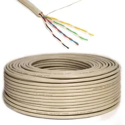 PremiumX 25m Telefonkabel 4x2x0,6mm J-Y(ST)Y Telefonleitung 8-Adern rund Fernmeldekabel Installationsleitung Verlegekabel