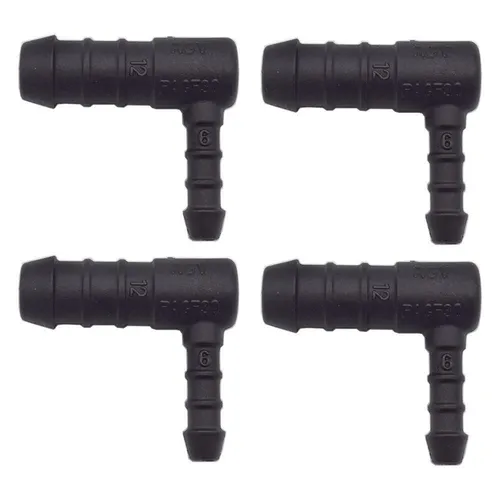 YOU.S Schlauchverbinder Zwischenstück RGV Ø 12x6 mm 90° Winkel - L Form 4 x