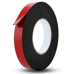 Intirilife Doppelseitiges Schaumklebeband Schwarz - Größe: 15mmx30m - Montageklebeband Hochleistungsklebeband Schwerlast Tape Extra stark