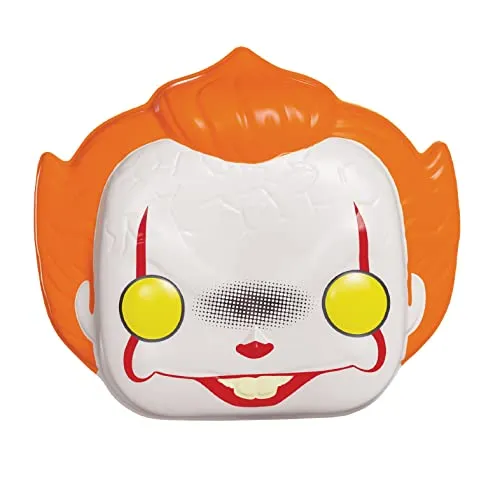 Jakks Maske Funko Pop Style IT - Offizielle Pennywise Gesichtsmaske, komfortabel und ideal für Halloween oder Kostümpartys