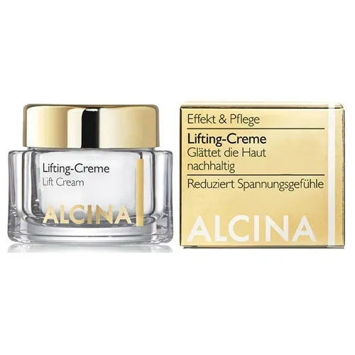Alcina Lifting-Creme 50 ml - Tagespflege mit hochwertigen Ölen und Hyaluron-Säure, die Spannungsgefühle reduziert und Linien sichtbar mildert. Ideal für straffere und geschmeidigere Haut.
