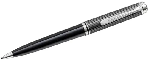 Pelikan Souverän 805 - Beidhändiger Druckkugelschreiber in Anthrazit und Schwarz, hochwertig und ideal für stilvolles Schreiben