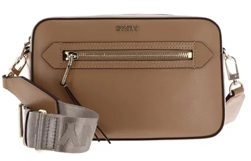 DKNY Bryant Umhängetasche Leder 23 cm braun TAS032322 - Handtaschen mit urbanem Chic, ausgestattet mit verstellbarem Umhängeriemen, praktischen Taschen und langlebigem Material für höchsten Komfort und Pflegeleichtigkeit.