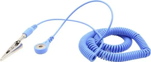Produktbild Quadrios ESD-Erdungskabel 3.60m Druckknopf 4 mm, Stecker, Krokodilklemme