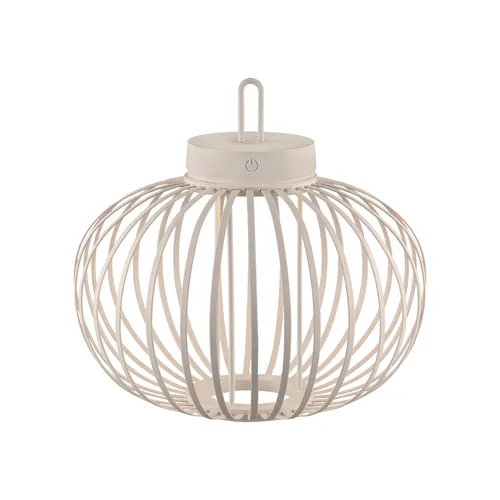 JUST LIGHT LED-Akku-Tischleuchte 1flg - Moderne dimmbare Tischleuchte mit 1,5W LED und 130lm, ideal für Innen- und Außenbereiche dank IP44, bietet Flexibilität durch Touchdimmer und Memory-Funktion.