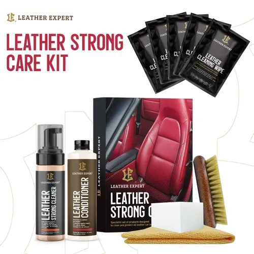 Starkes Reinigungs und Pflegeset Leder Creme Auto Audi BMW Mercedes Volvo