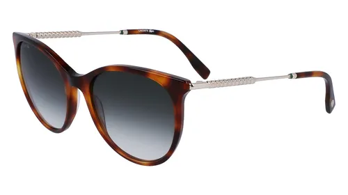 LACOSTE L993S 214 HAVANA Sonnenbrille für Damen - Elegante Damensonnenbrille mit runder Acetatrahmen-Silhouette und 100% UVB 400-Schutz, ideal für sonnige Tage und stilvolle Auftritte.