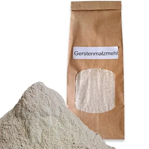 Backmalz/Gerstenmalzmehl 500g Premium Malzmehl Hell enzymaktiv für knusprige Backergebnisse