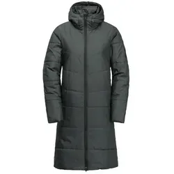 Jack Wolfskin Deutzer Damen Mantel - Oliv Dunkelgrün M - Funktionsjacke für Damen, wetterfest und ideal für Outdoor-Aktivitäten bei jedem Wetter.