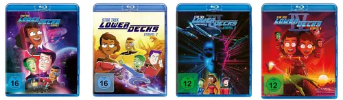 Blu-rays * STAR TREK : LOWER DECKS - SEASON/STAFFEL 1+2+3+4 IM SET # NEU OVP + 6