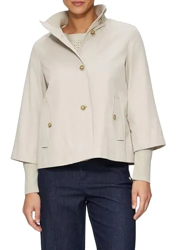 s.Oliver BLACK LABEL Funktionsjacke - Funktionsjacke in A-Linie, leicht wärmend und mit hochwertigem Twillfutter, ideal für stilvolle Outdoor-Abenteuer.