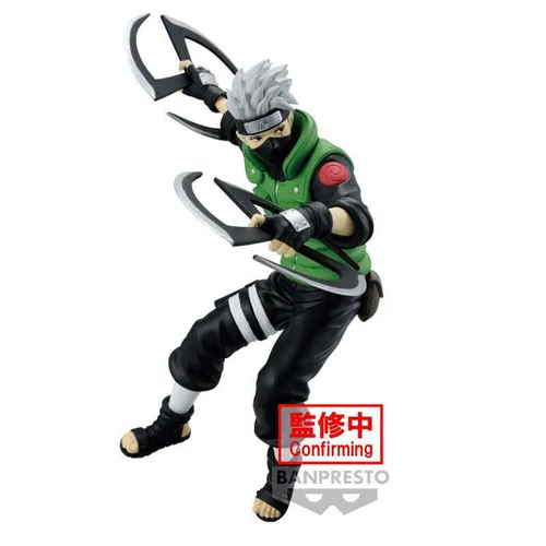 Banpresto Kakashi Hatake Naruto Narutop99 Actionfigur - 13 cm, handgefertigte PVC-Figur in umweltfreundlicher Verpackung, ideal für Sammler und Anime-Fans