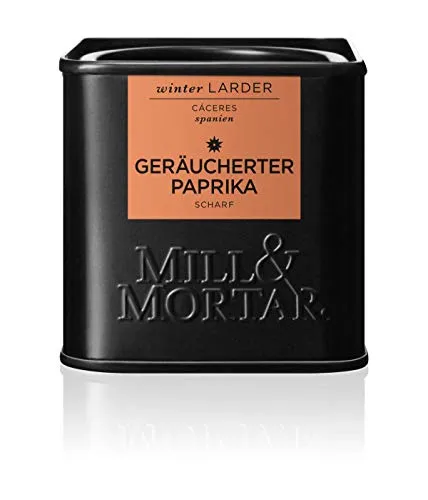Mill & Mortar geräuchertes Paprikapulver scharf aus Spanien - 50 g