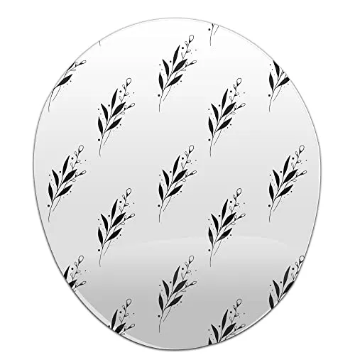 Bonamaison, Ergonomisches Mauspad mit Handgelenkauflage, Digital Bedruckt Mauspad Anti-Sehnenscheide Probleme, rutschfeste Unterseite, für Büro und Zuhause, Größe: 20x23 cm