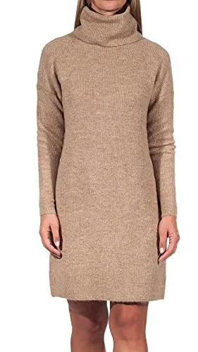 ONLY Female Strickkleid ONLJANA 1 - Langes Kleid für Damen - Freizeitkleider für Damen, locker geschnittenes Strickkleid mit 3/4 Arm, ideal für lässige Anlässe und bequemes Tragen.
