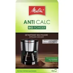 Melitta® ANTI CALC Bio Pulver für Filterkaffeemaschinen 4006508217731 , 1 Packung = 6 x 20 g - Beutel